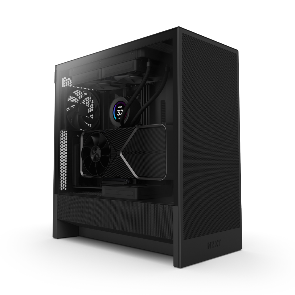 GABINETE NZXT H5 FLOW EDITION NEGRO ATX S/FUENTE CRISTAL CC-H52FB-01 12M DE GARANTIA