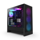 GABINETE NZXT H5 FLOW RGB EDITION NEGRO ATX S/FUENTE CRISTAL CC-H52FB-R1 1AÑO DE GARANTIA
