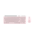 KIT 2 EN 1 ACTECK WIFI CREATOR VIRTUOS SILK MK720 TEC Y MOU ROSA BLUETOOTH MULTIDISPOSITIVO AC-936279 3M DE GARANTIA