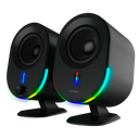 BOCINA ACTECK DYNAMIC EXACT BS630 NEGRO LED 2.0CH BLUETOOTH 5.0 3.5MM 20W ELITE SERIES AC-935869 6M DE GARANTIA