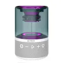 BOCINA ACTECK GLEE PURE AP30 BLANCO BLUETOOTH 5.2 3.5MM ISB-C ILUMINACION LED ADVANCED SERIES AC-936439 03M DE GARANTIA