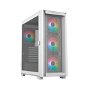 GABINETE BALAM RUSH TWIN MATE 9000 BLANCO E-ATX ARGB C/TEMPLADO S/FUENTE BR-938761 03M DE GARANTIA