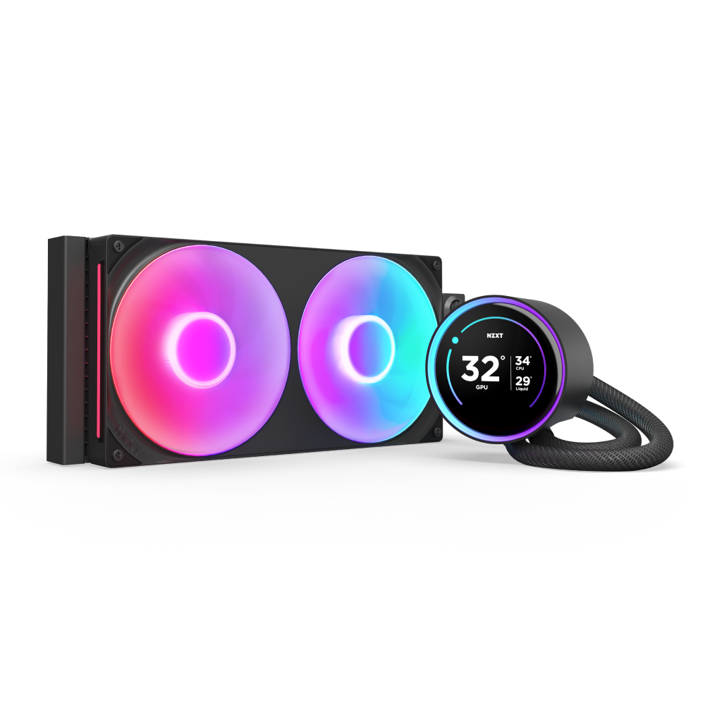ENFRIAMIENTO NZXT KRAKEN 280 ELITE RGB V2 120MM NEGRO LGA1851/AM5 RL-KR28E-B2 11M DE GARANTIA