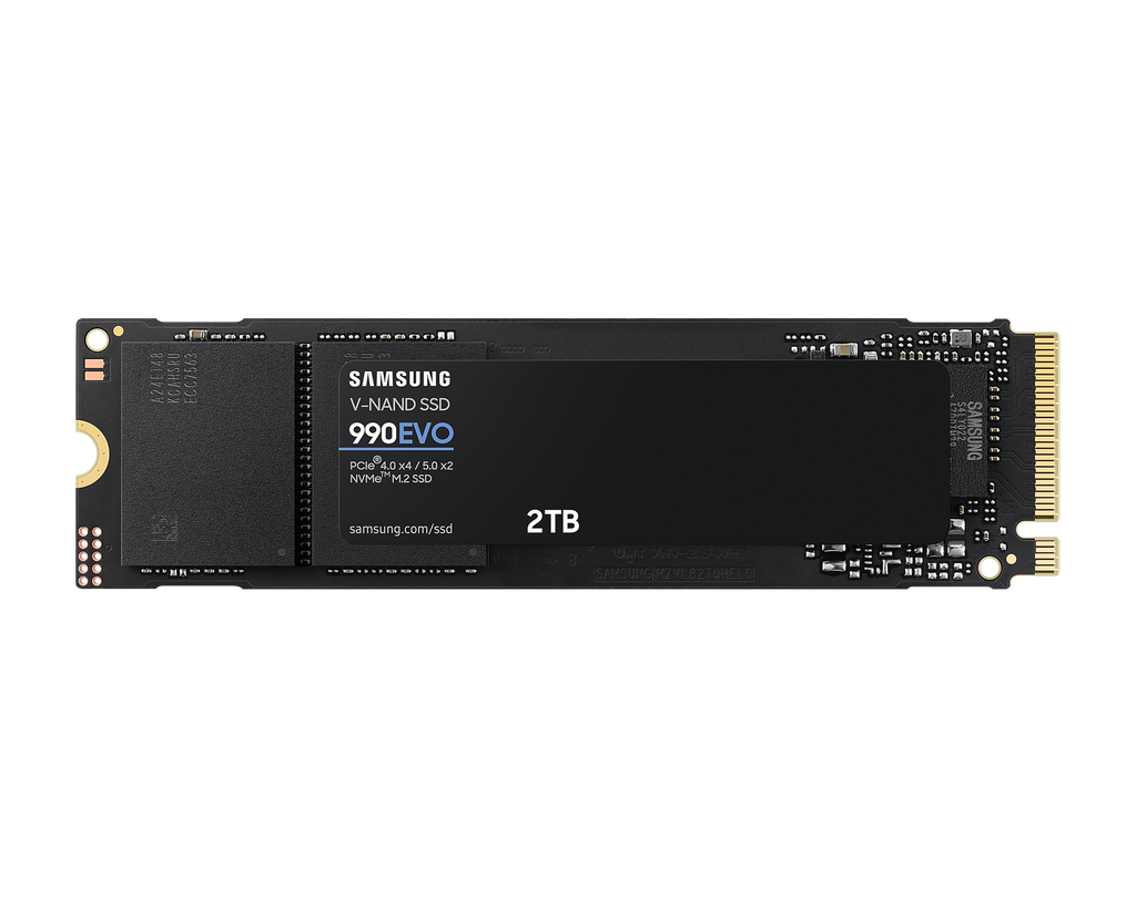 SSD SAMSUNG 990 EVO 2TB NEGRO M.2 PCIE 4.0 2280 NVME MZ-V9E2T0 11M DE GARANTIA