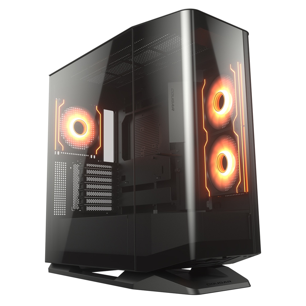 GABINETE COUGAR FV270 RGB NEGRO E-ATX S/FUENTE CRISTAL 3858M60.0005 12M DE GARANTIA