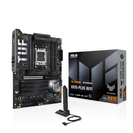MB ASUS TUF GAMING X870-PLUS WIFI II AM5 DDR5 ATX HDMI DP 90MB1IU0-M0AAY0 1AÑO DE GARANTIA