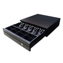 CAJON DE DINERO GHIA  5BILL 8MON GCD581 NEGRO ACERO RJ11 GARANTIA DIRECTO CON FABRICANTE