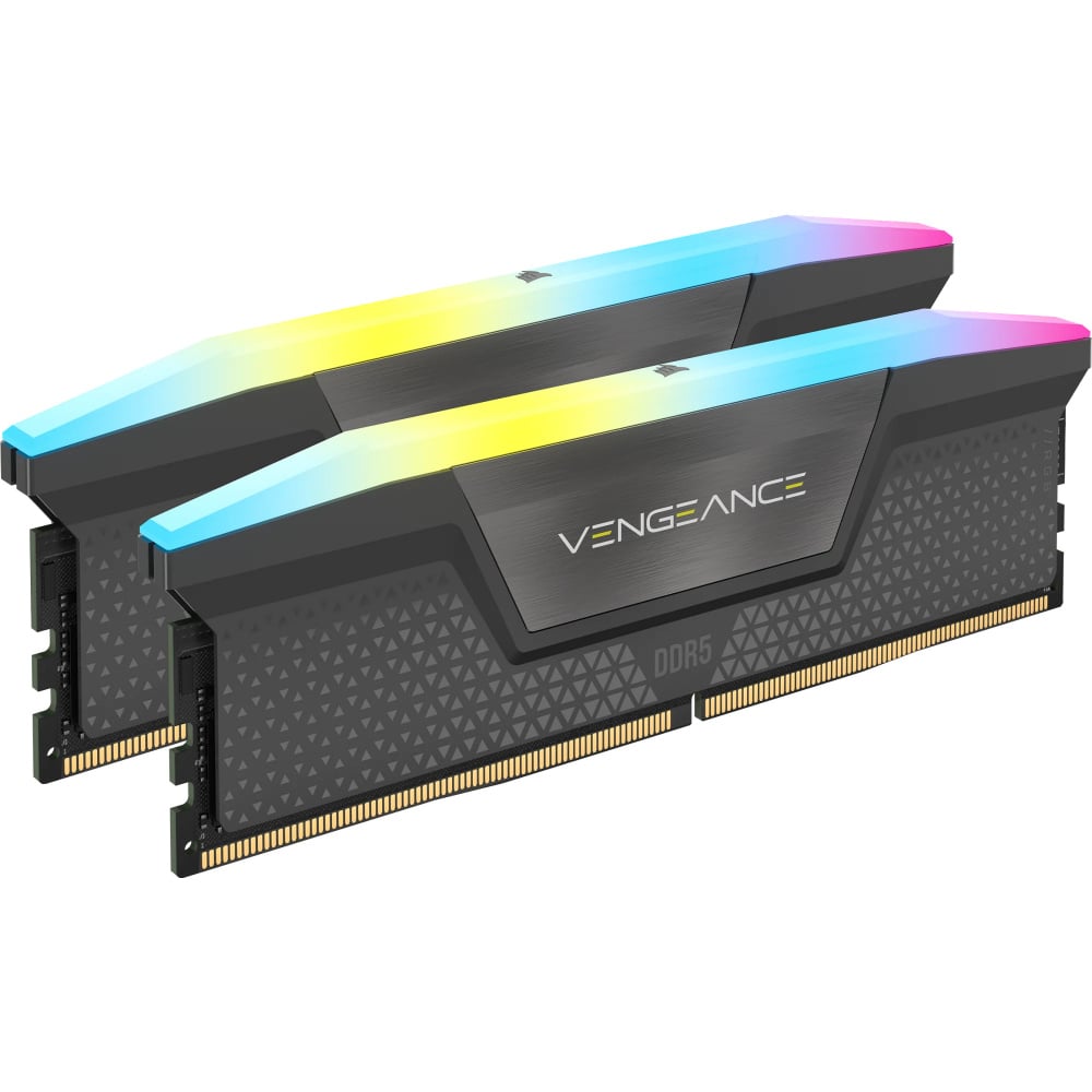 RAM CORSAIR DDR5 VENGEANCE 2X16 32GB 7000 NEGRO RGB CMH32GX5M2B7000C40 1AÑO DE GARANTIA