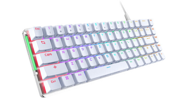 TECLADO ASUS ROG M602 FALCHION/BN/CA AURA SYNC MECANICO ALAMBRICO ROG PBT 2P -C BLANCO  12M DE GARANTIA