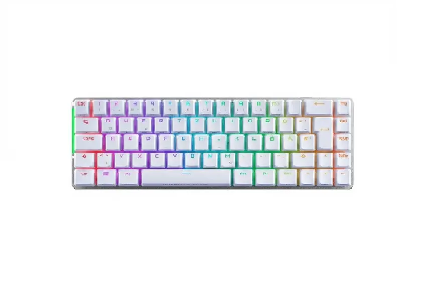 TECLADO ASUS ROG M602 FALCHION/BN/CA AURA SYNC MECANICO ALAMBRICO ROG PBT 2P -C BLANCO 90MP0347-BKAA11  12M DE GARANTIA