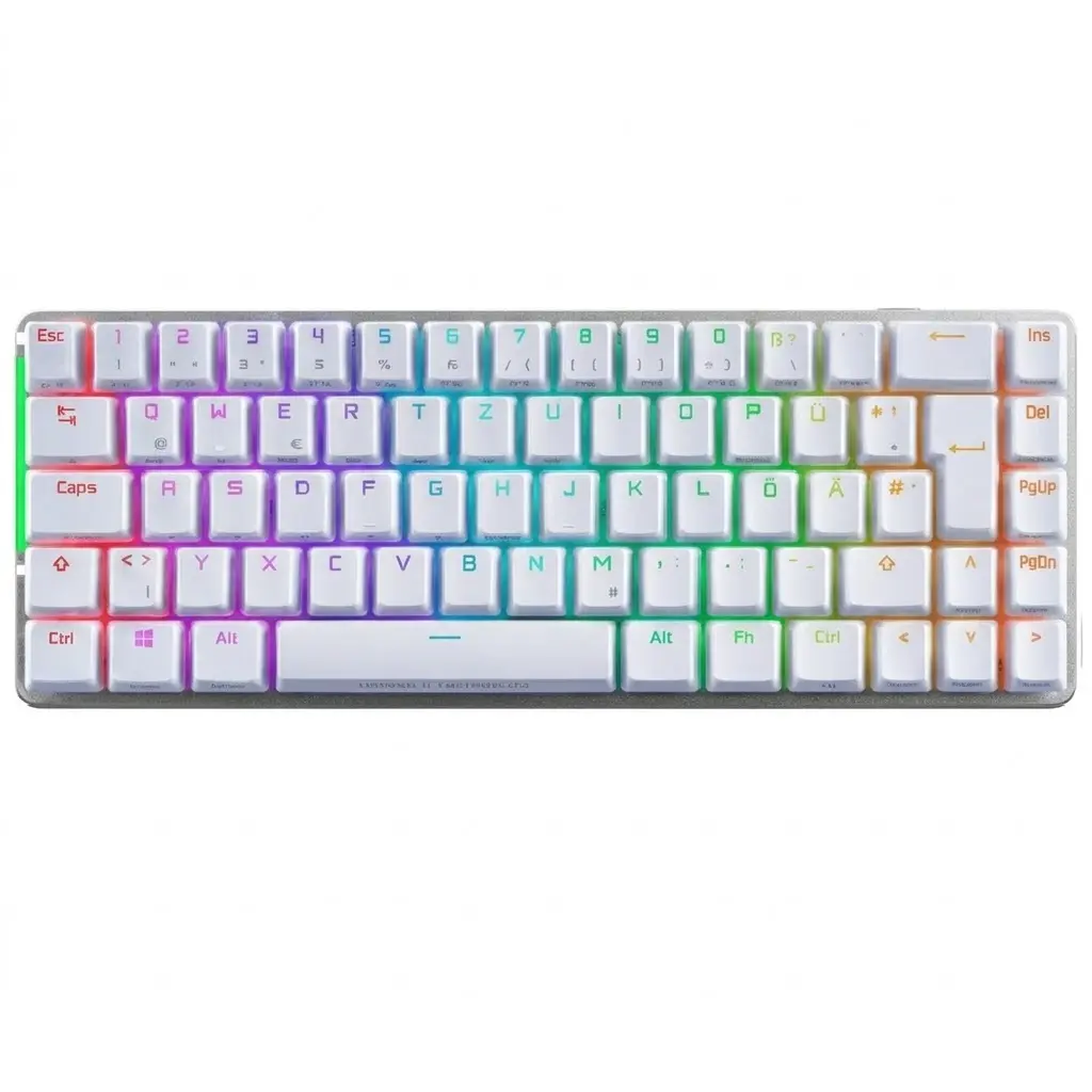 TECLADO ASUS ROG M602 FALCHION/BN/CA AURA SYNC MECANICO ALAMBRICO ROG PBT 2P -C BLANCO 90MP0347-BKAA11 12M DE GARANTIA
