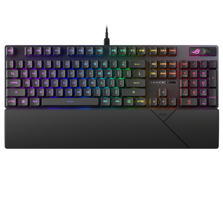 TECLADO ASUS ROG XA12 STRIX SCOPE II/RXBL AURA SYNC RGB MECANICO OPTICO ROG RX PBT 2P-C -A NEGRO 90MP0352-BKAA01  1 AÑO DE GARANTIA