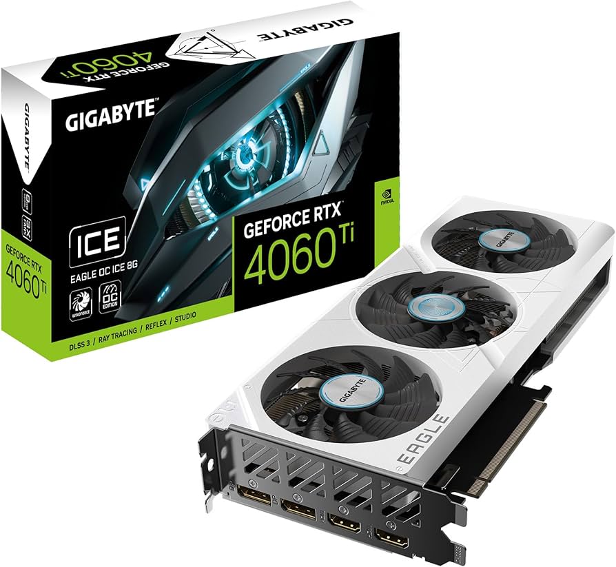 TVIDEO GIGABYTE RTX460 TI EAGLE OC ICE 8GB 128BIT GDDR6 GV-N406TEAGLEOC ICE-8GD 11M DE GARANTIA