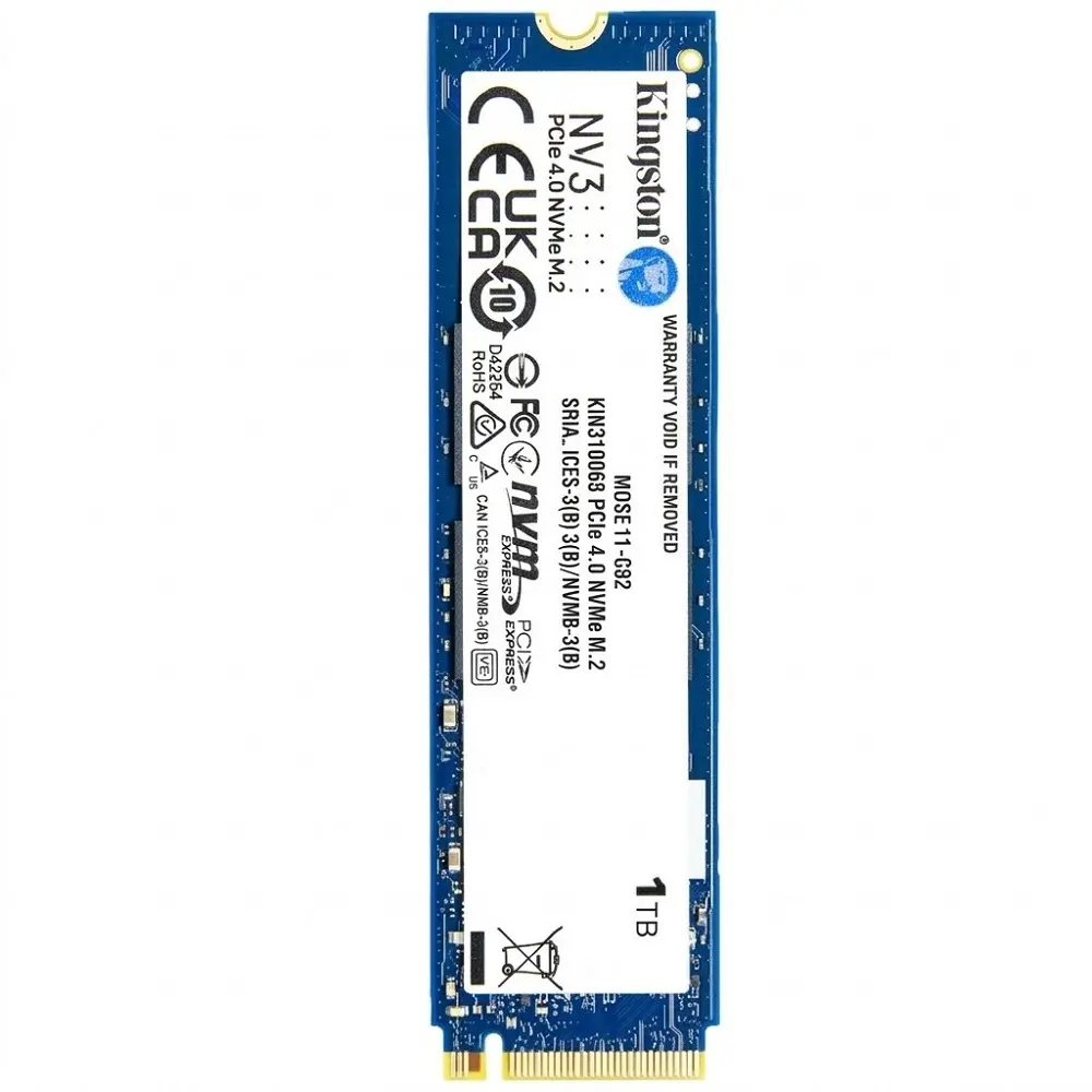 SSD KINGSTON NV3 1TB M.2 2280 NVME SNV3S/1000G 12M DE GARANTIA