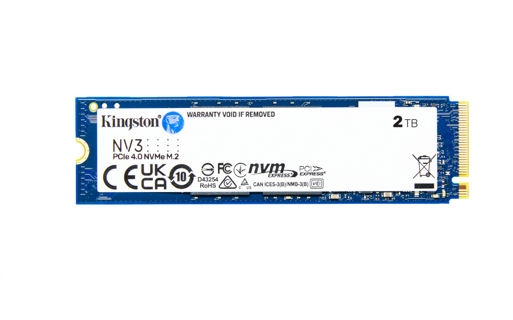 SSD KINGSTON NV3 2TB M.2 2280 NVME SNV3S/2000G 1AÑO DE GARANTIA