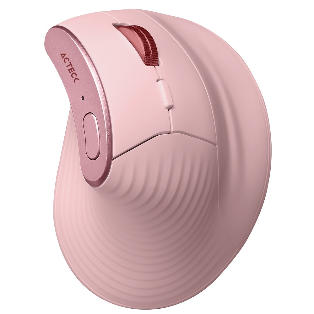 MOUSE ACTECK ERGONOMICO VIRTUOS FITT PRO MI770 ROSA USB/BLUETOOTH AC-939638 3M DE GARANTIA