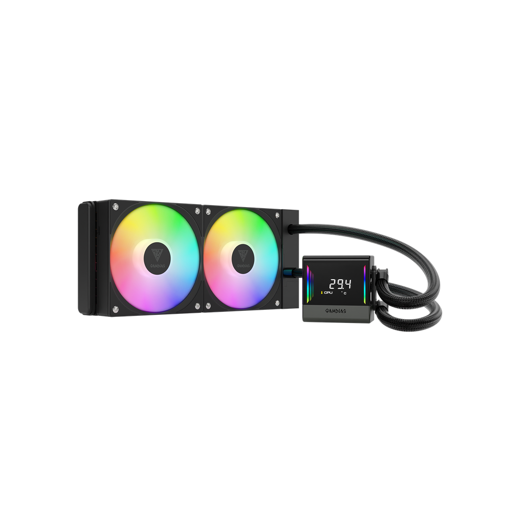 ENFRIAMIENTO GAMDIAS CHIONE E4 240 NEGRO ARGB LGA1700/AM5 DIGITAL CHIONE E4-240 11M DE GARANTIA