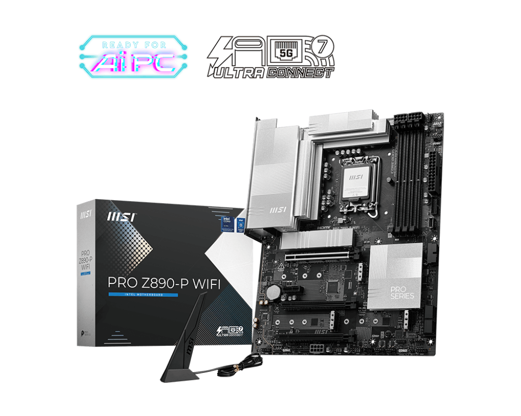 MOTHER INTEL Z890-P WIFI MSI PRO LGA1851 4XDDR5 256GB ATX PRO Z890-P WIFI 12M DE GARANTIA