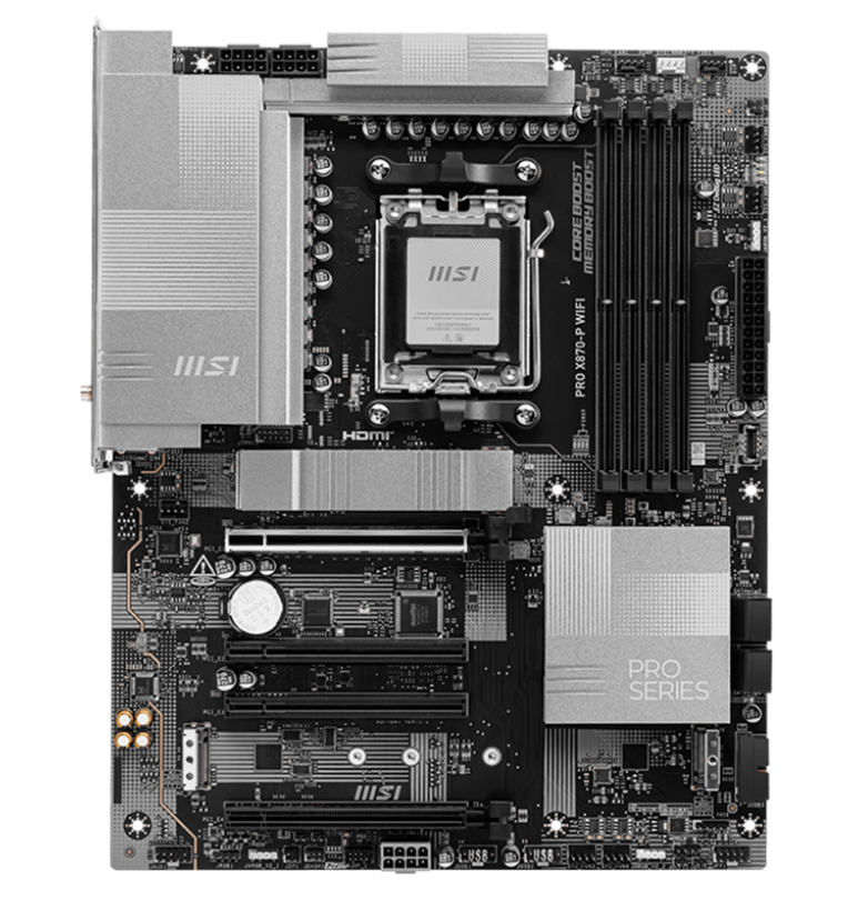 MB MSI X870-P WIFI AM5 DDR5 256GB ATX HDMI DP USB-C WIFI-7 PRO X870-P WIFI 12M DE GARANTIA