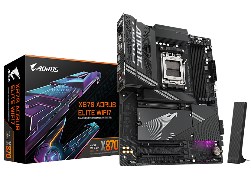 MB GIGABYTE X870 AORUS ELITE WIFI7 AM5 DDR5 256GB ATX X870 AORUS ELITE WIFI7 11M DE GARANTIA