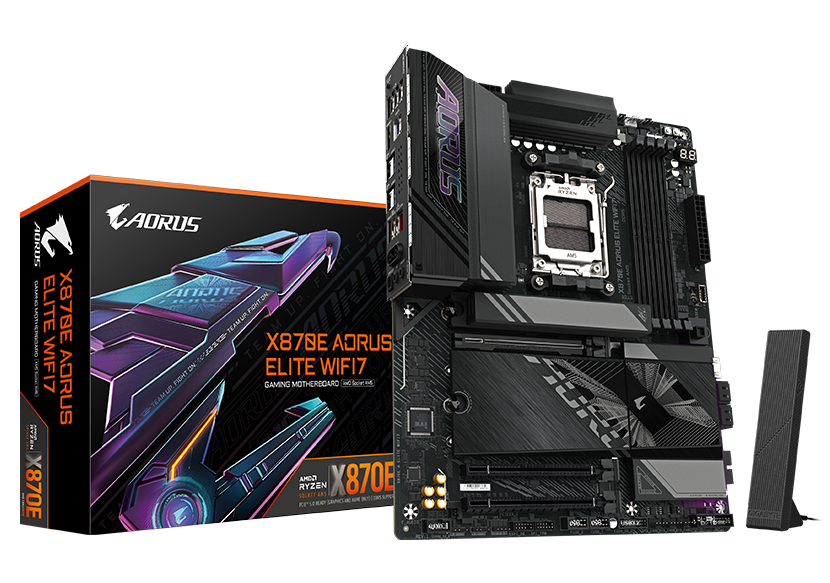 MB GIGABYTE X870E AORUS ELITE WIFI7 AM5 DDR5 256GB ATX LITE WIFI7 11M DE GARANTIA