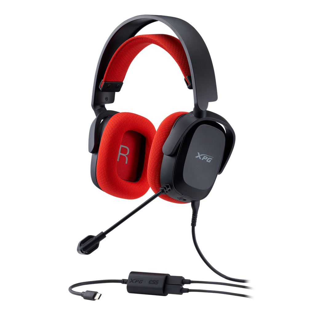 DIADEMA ADATA XPG PRECOG STUDIO ALAMBRICO MICROFONO USB-C NEGRO PRECOG STUDIO-BK/RDCWW 06M DE GARANTIA