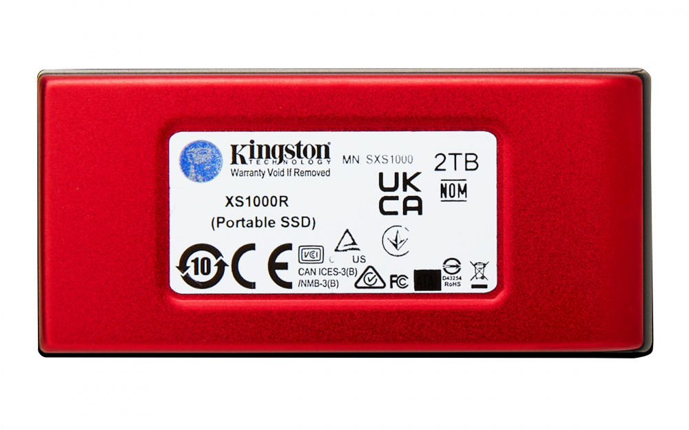 SSD EXTERNO KINGSTON XS1000 1TB USB-C ROJO SXS1000R/1000G 11M DE GARANTIA