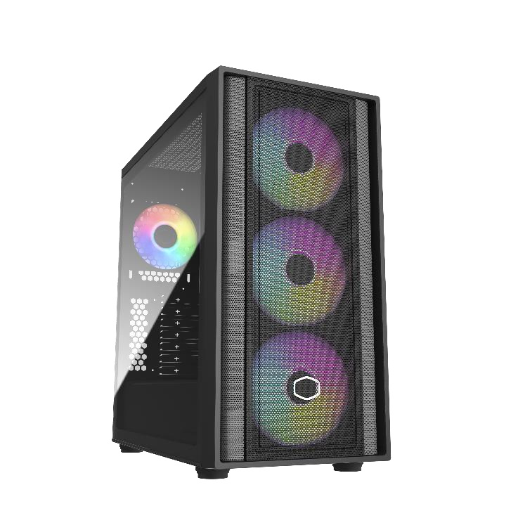 GABINETE COOLER MASTER MASTERBOX 600 NEGRO ARGB M/ATX MB600-KGNN-S00 SIN GARANTIA