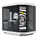 GABINETE HYTE Y70 TOUCH INFINITE EATX S/FUENTE CRISTAL NEGRO/BLANCO CS-HYTE-Y70TI-WB 11M DE GARANTIA