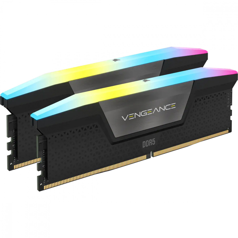 RAM CORSAIR DDR5 VENGEANCE 2X24 48GB 6400 NEGRO RGB CMH48GX5M2B6400C36 11M DE GARANTIA