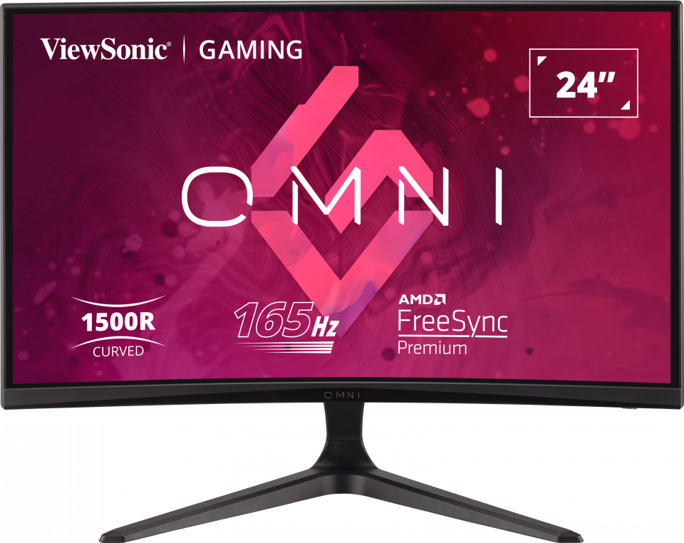 MONITOR VIEWSONIC 24" VX2418C CURVO FULL HD FREESYNC 1MS 165HZ HDMI DP GARANTIA CON FABRICANTE