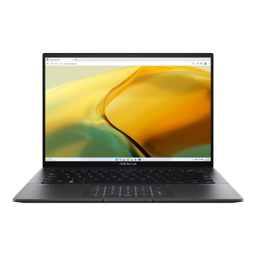 LAPTOP ASUS ZENBOOK RYZEN 7 7730U 512GB SSD 16GB DDR4 14" OLED TOUCH SCREEN TEC/ING W11H NEGRO UM3402YA-WS74T 90NB0W96-M00WH0 11M DE GARANTIA