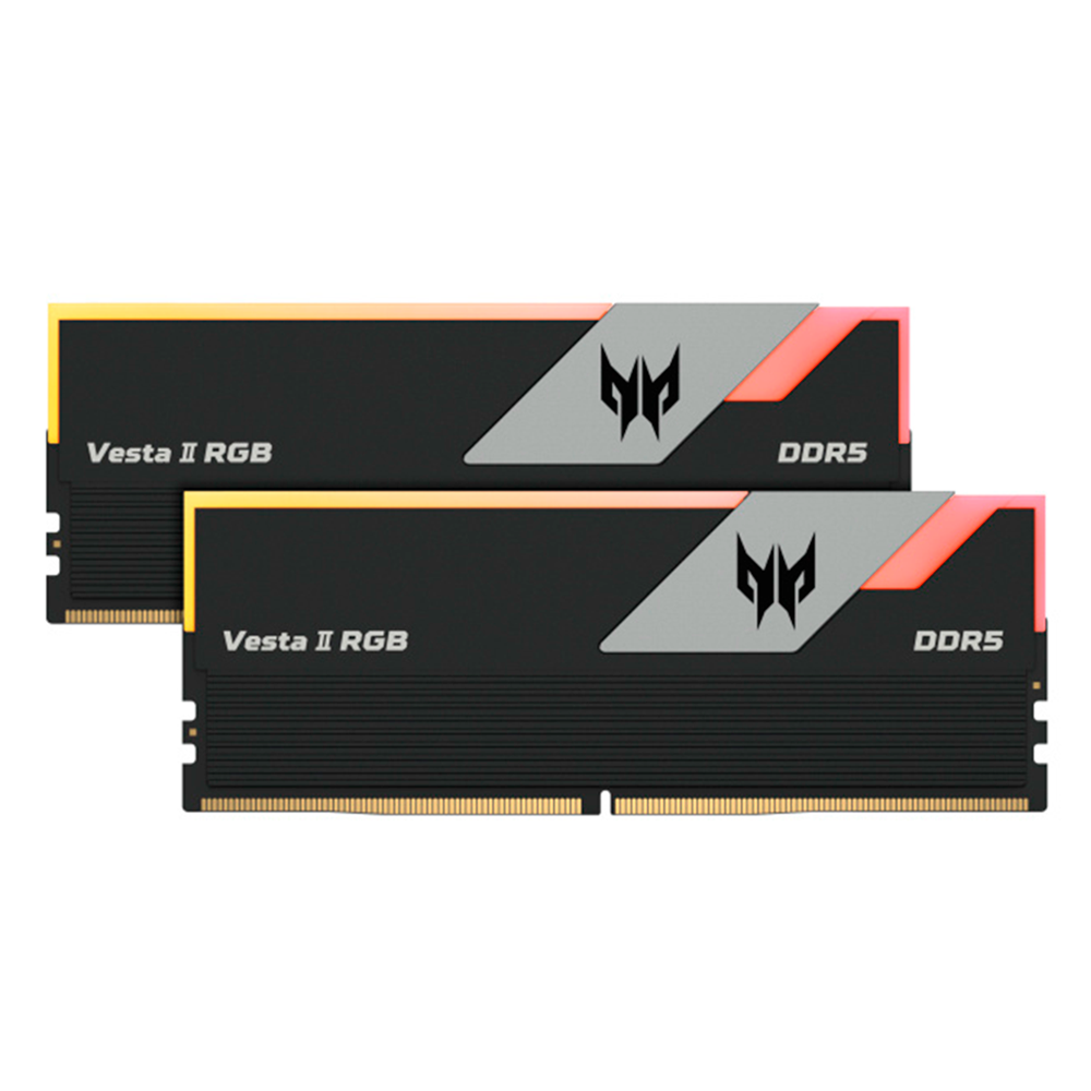 RAM ACER PREDATOR VESTA II DDR5 64GB 2X32 6000MH RGB NEGRO BL.9BWWR.381 12M DE GARANTIA