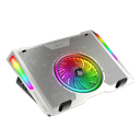 BASE ENFRIADORA ACTECK FROOST EPIC BE670 ALUMINIO/ ABS 1X VENTILADOR 125 MM/ 4X VENTILADORES 60 MM 2X PUERTOS USB RGB AC-940764 03M DE GARANTIA