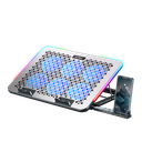 BASE ENFRIADORA ACTECK FROOST RAW BE630 ALUMINIO + ABS 6X VENTILADORES 60 MM SOPORTE PARA CELULAR 2X PUERTOS USB RGB AC-940771 03M DE GARANTIA