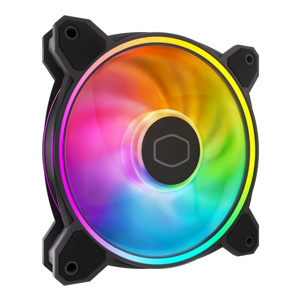 VENTILADOR COOLER MASTER MASTERFAN MF120 HALO NEGRO 120MM 2050RPM ARGB MFL-B2DN-21NP2-R2 3M DE GARANTIA