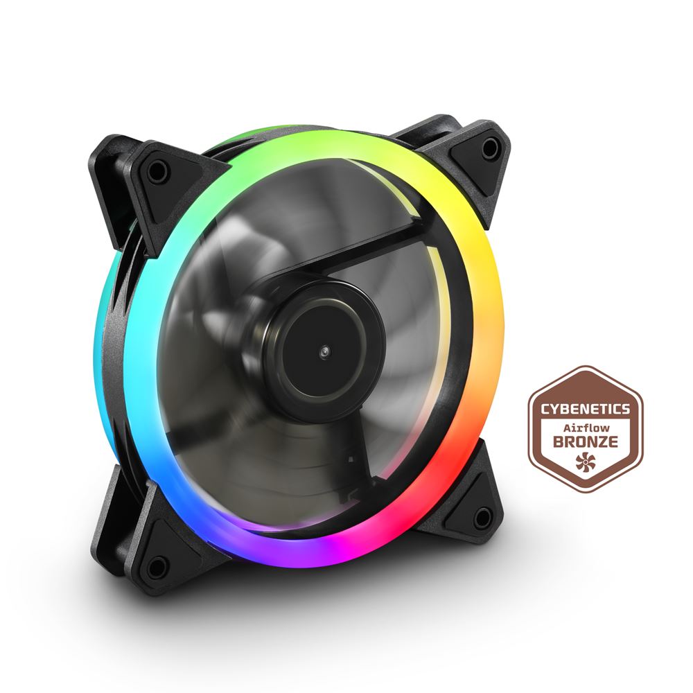 VENTILADOR SHARKOON SHARK BLADES 120MM PWM RGB NEGRO F-BLADES 11M DE GARANTIA