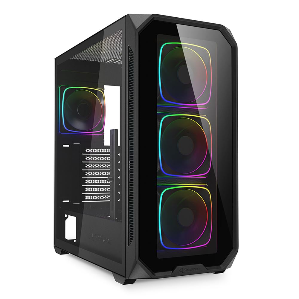 GABINETE SHARKOON AK5G RGB MATX S/FUENTE CRISTAL NEGRO C-AK5G 11M DE GARANTIA