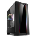GABINETE SHARKOON ELITE SHARK CA200G RGB MATX S/FUENTE CRISTAL NEGRO C-CA200G 11M DE GARANTIA