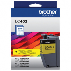 CARTUCHO BROTHER LC402Y AMARILLO 550 PAGINAS MFC-J6940DW MFC-J6540DW GARANTIA CON EL FABRICANTE