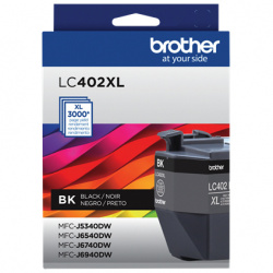 CARTUCHO BROTHER LC402XLBKS NEGRO 3000 PAGINAS MFC-J6540DW/J6940DW GARANTIA CON FABRICANTE