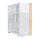 GABINETE INWIN F5 BLANCO MATX S/FUENTE CRISTAL 3VENT AN140P RGB IW-CS-F5WHI-3AN140P 11M DE GARANTIA