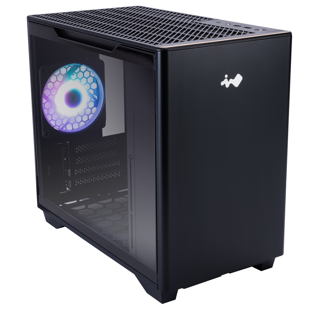 GABINETE INWIN A3 NEGRO MATX S/FUENTE CRISTAL 1VENT MERCURY AM120S ARGB IW-CS-A3BLK-1AM120S 11M DE GARANTIA