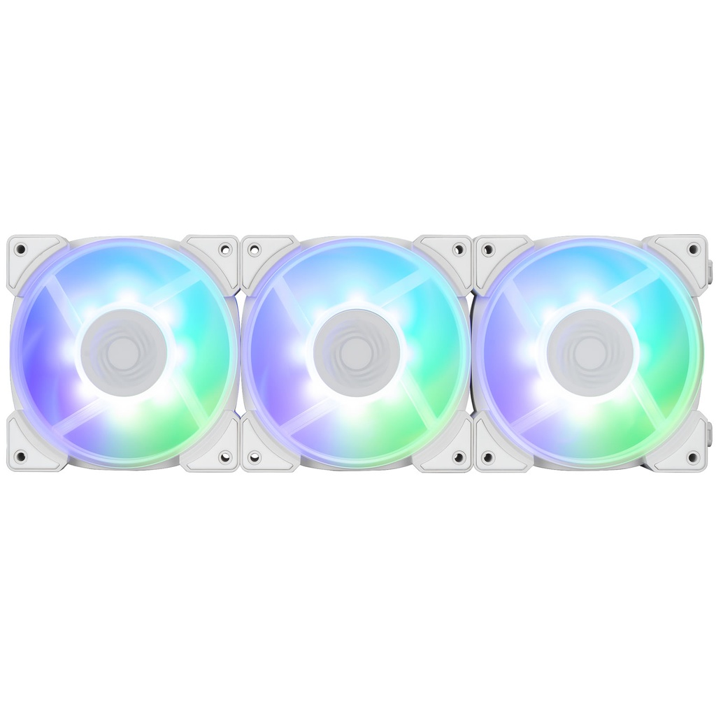 VENTILADOR INWIN LYNX LN120P KIT 3X1 RGB 120MM BLANCO IW-FN-LN120P-3PK 11M DE GARANTIA