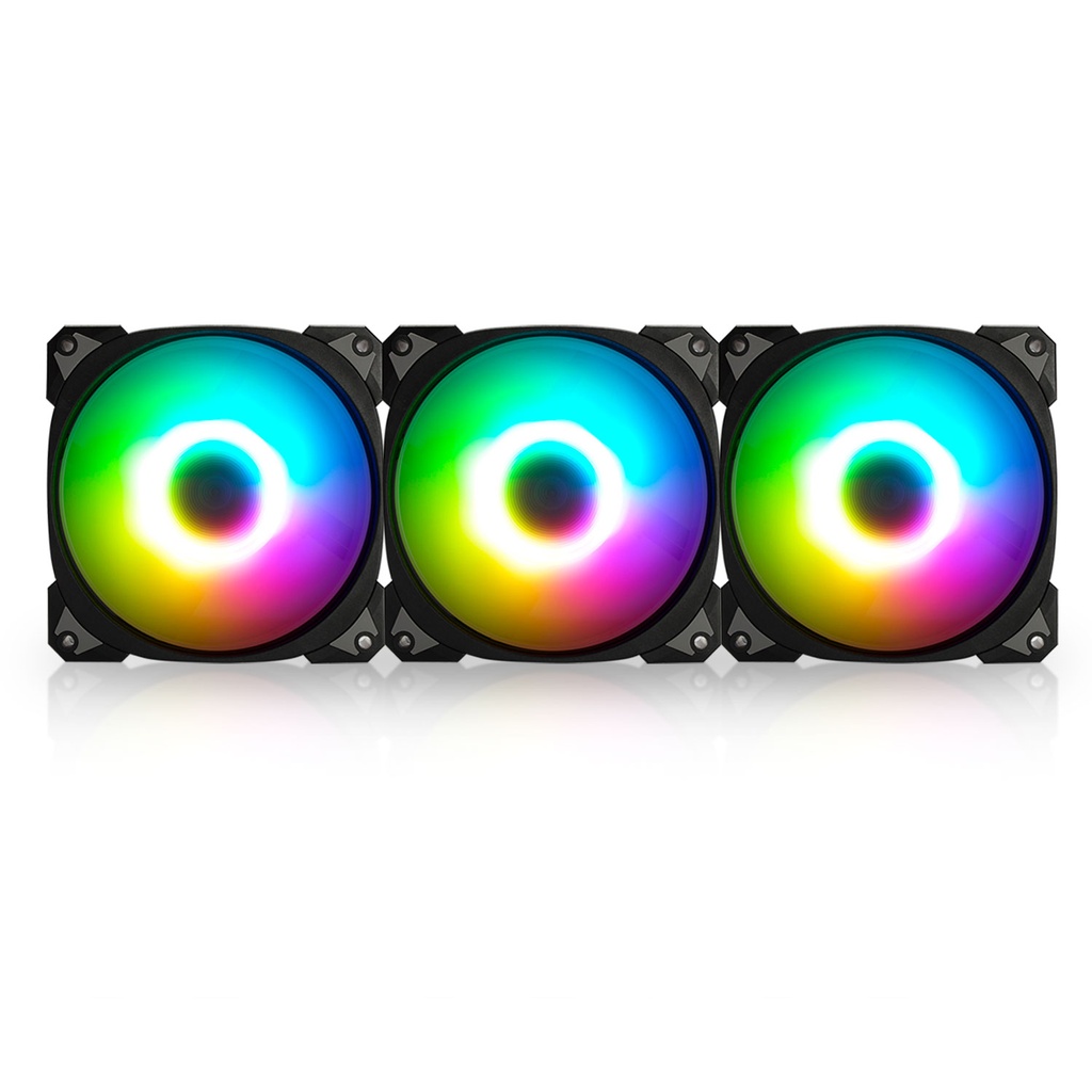 VENTILADOR INWIN NEPTUNE AN120 KIT 3X1 RGB 120MM NEGRO IW-FN-AN120-3PK 11M DE GARANTIA