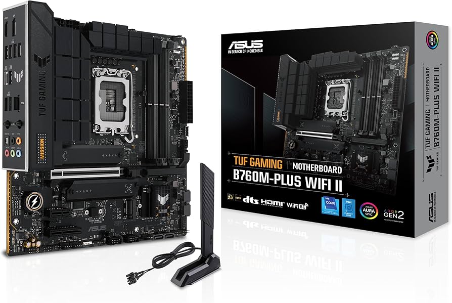 MB ASUS TUF GAMING B760M-PLUS 192GB DDR5 HDMI DP TUF GAMING B760M-PLUS WIFI II 90MB1EH0-M044Y0 1AÑO DE GARANTIA