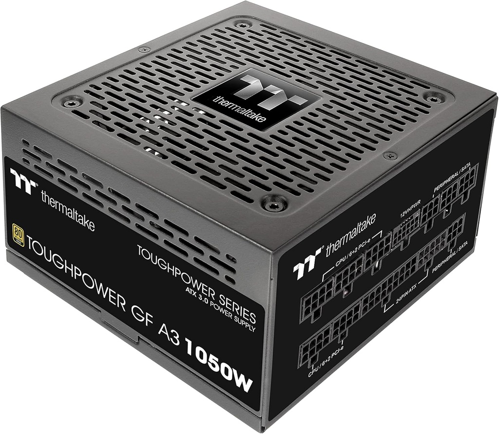 FUENTE THERMALTAKE TOUGHPOWER GF A3 1050W TT EDITION PREMIUM 80PLUS GOLD PCIE 5.0 MODULAR PS-TPD-1050FNFAGU-L 11M DE GARANTIA