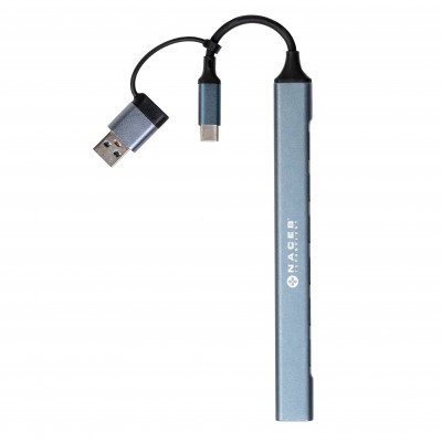 HUB NACEB 7 PUERTOS USB 1XUSB 3.0 6XUSB 2.0 NA-0125 1M DE GARANTIA