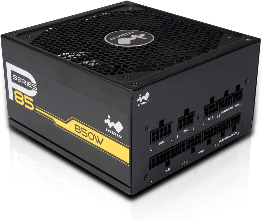 FUENTE INWIN VE85 850W 80 PLUS GOLD MODULAR NEGRO IW-PS-VE850W 11M DE GARANTIA