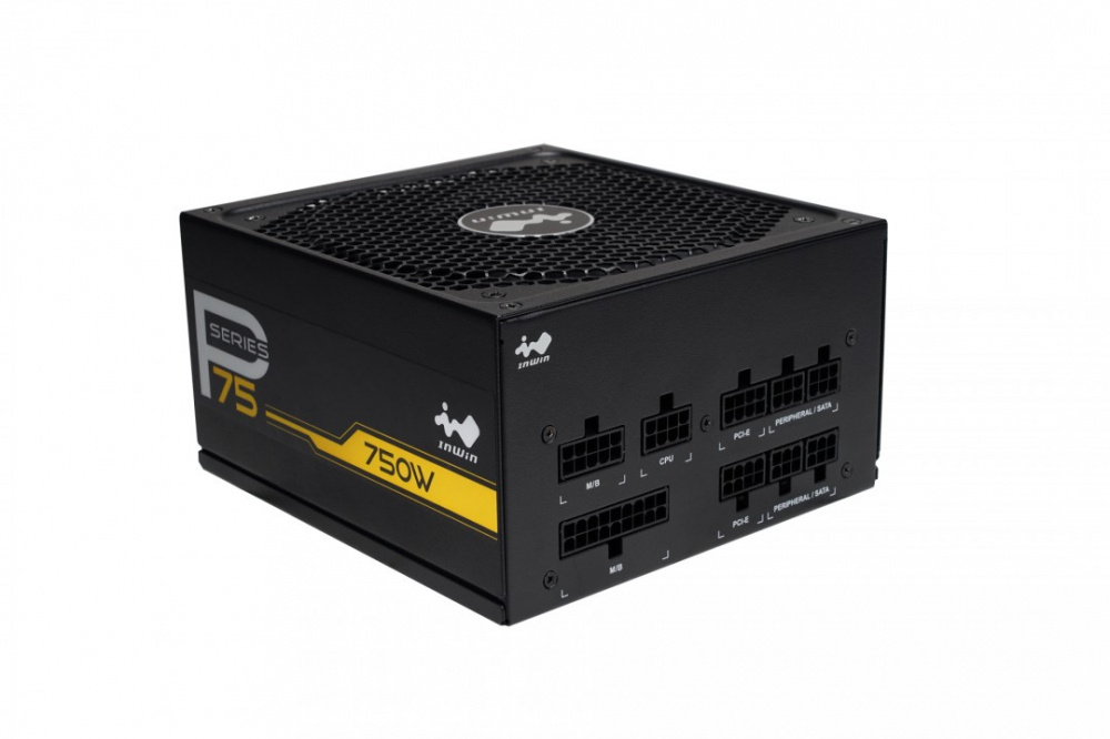 FUENTE INWIN P75 750W 80 PLUS GOLD MODULAR NEGRO IW-PS-P750W 11M DE GARANTIA